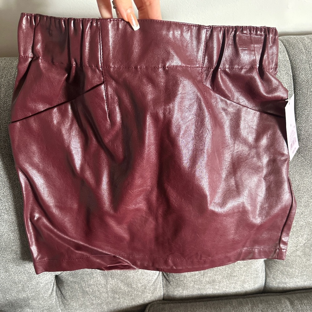 NWT Wild Fable Burgundy Mini Skirt S